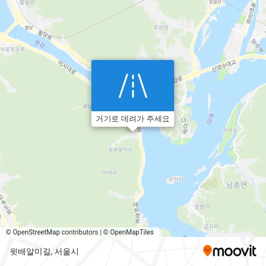 윗배알미길 지도
