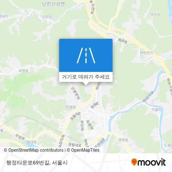 행정타운로69번길 지도