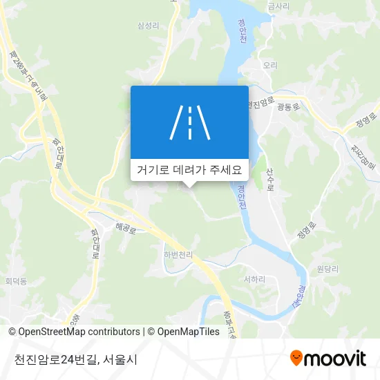 천진암로24번길 지도