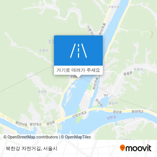 북한강 자전거길 지도
