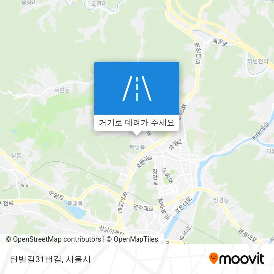 탄벌길31번길 지도