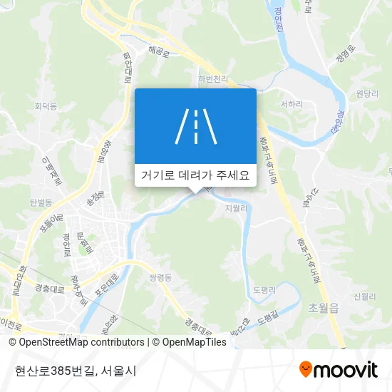 현산로385번길 지도