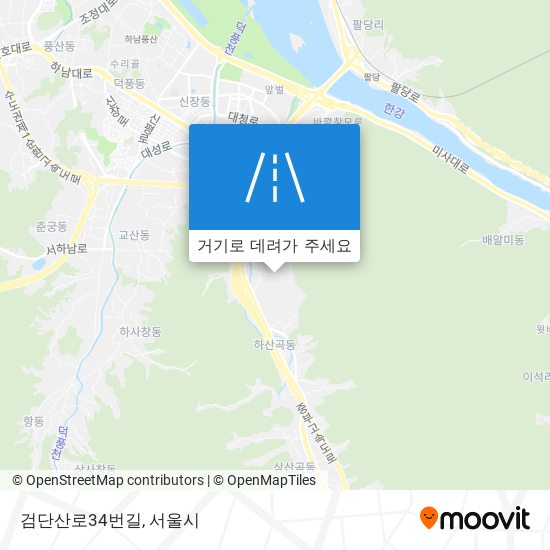 검단산로34번길 지도