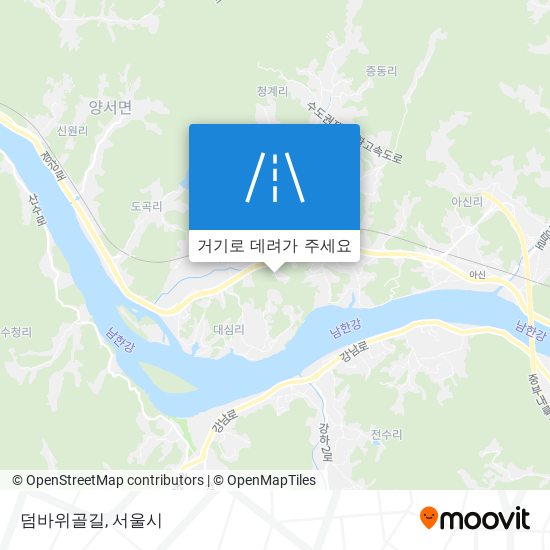 덤바위골길 지도