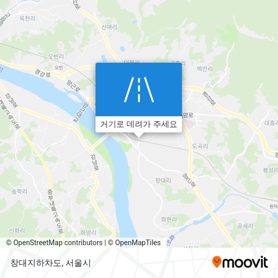창대지하차도 지도