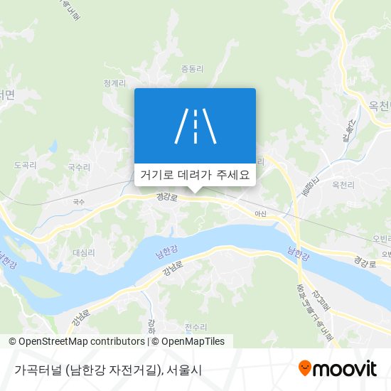 가곡터널 (남한강 자전거길) 지도