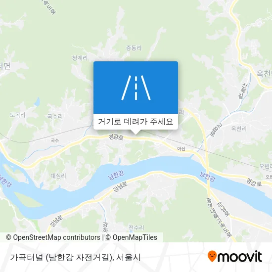 가곡터널 (남한강 자전거길) 지도