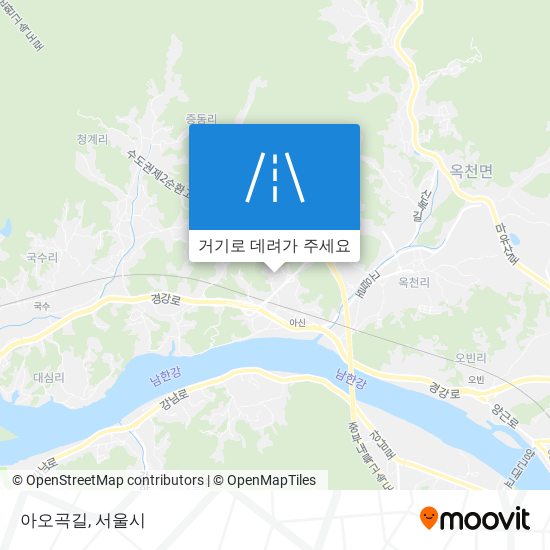 아오곡길 지도