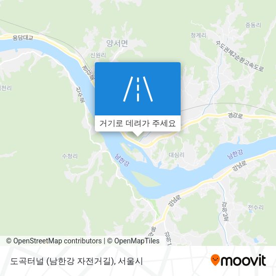 도곡터널 (남한강 자전거길) 지도