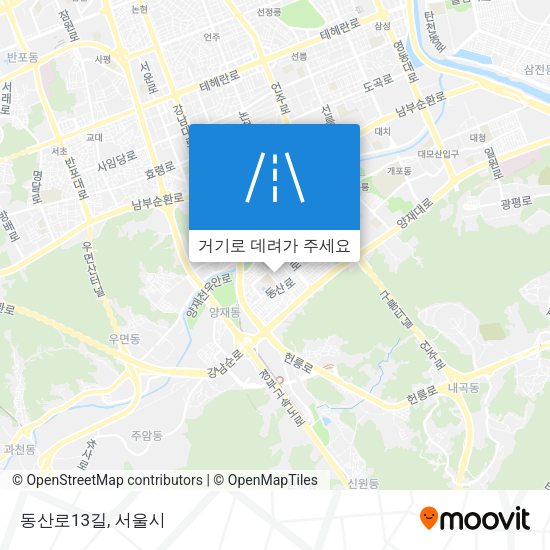 동산로13길 지도