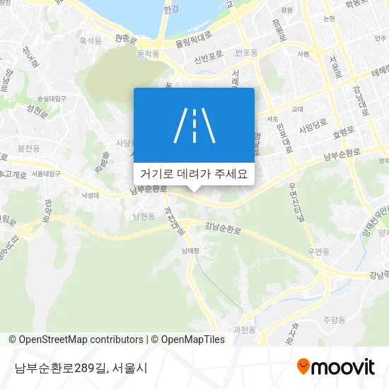 남부순환로289길 지도