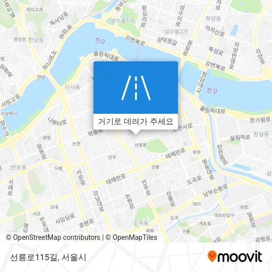 선릉로115길 지도