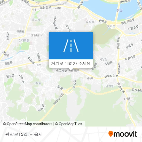 관악로15길 지도