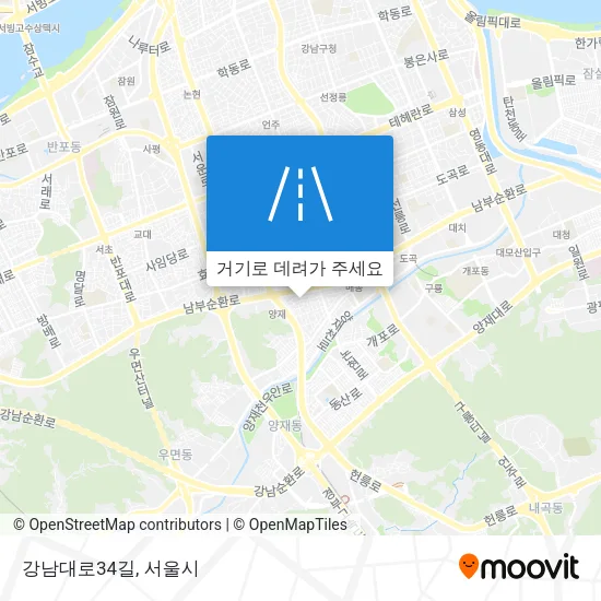 강남대로34길 지도