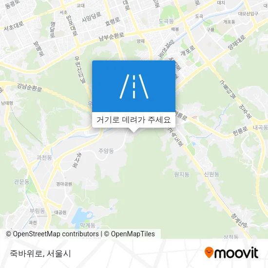 죽바위로 지도