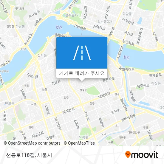 선릉로118길 지도