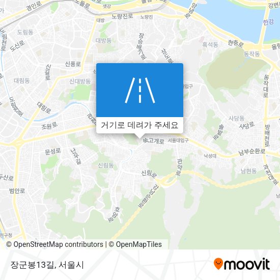 장군봉13길 지도