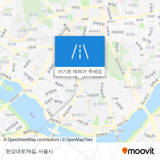 한강대로76길 지도