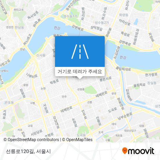선릉로120길 지도
