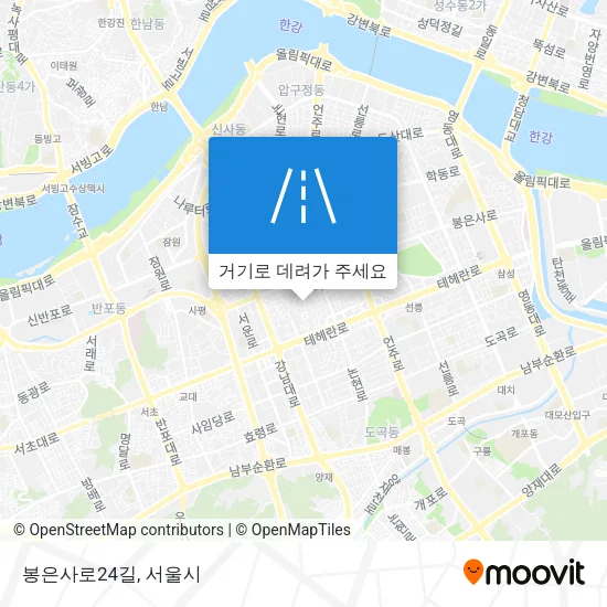 봉은사로24길 지도