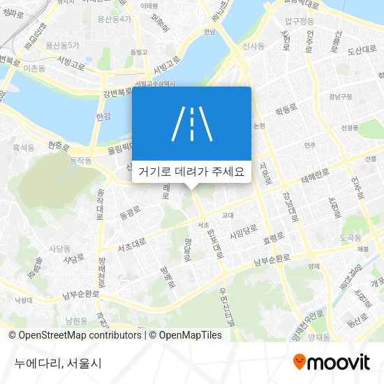 누에다리 지도
