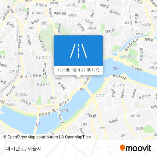 대사관로 지도