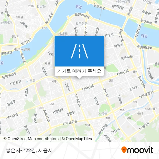 봉은사로22길 지도
