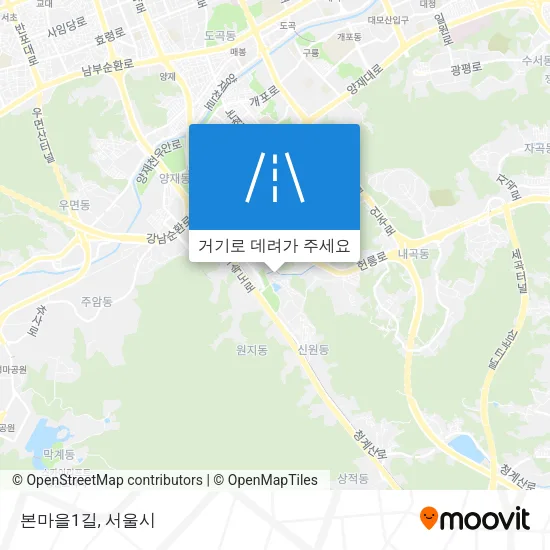 본마을1길 지도