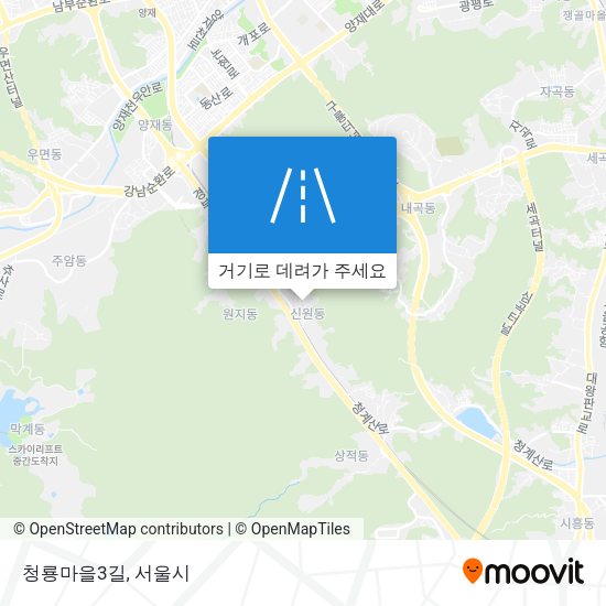 청룡마을3길 지도