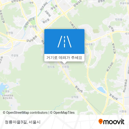 청룡마을3길 지도