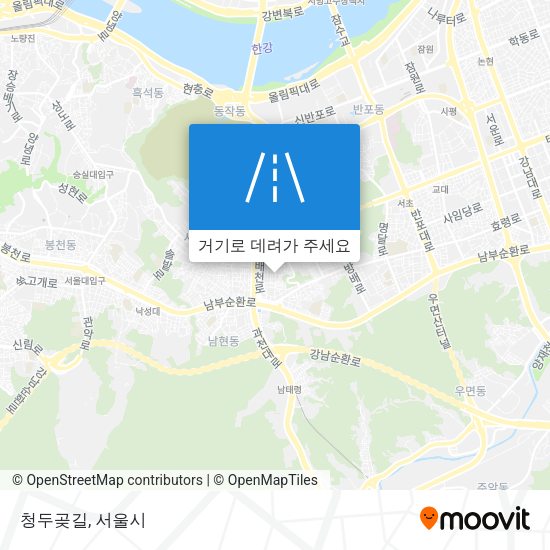 청두곶길 지도