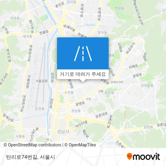 탄리로74번길 지도