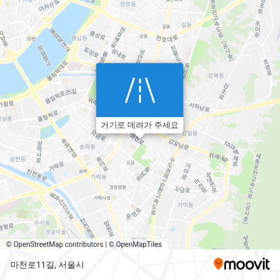 마천로11길 지도