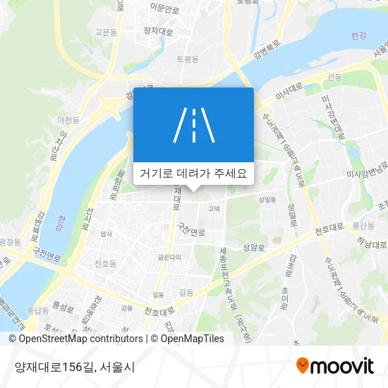 양재대로156길 지도