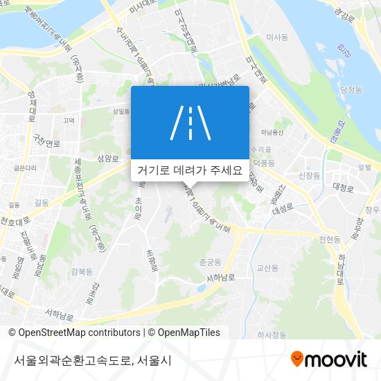 서울외곽순환고속도로 지도