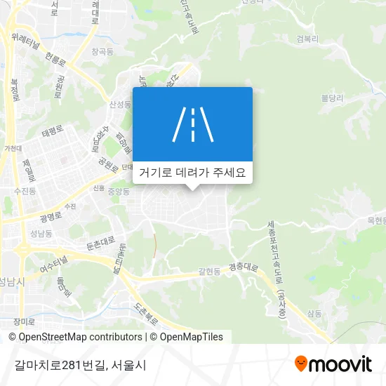 갈마치로281번길 지도