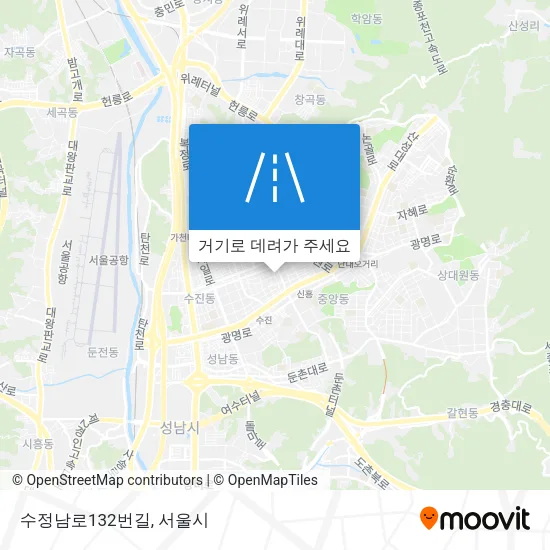 수정남로132번길 지도