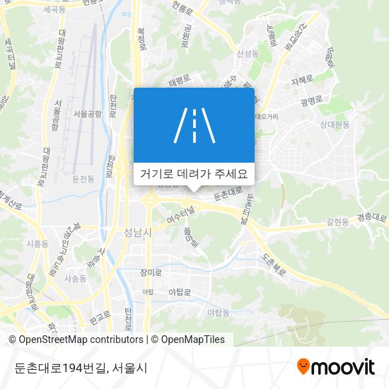 둔촌대로194번길 지도
