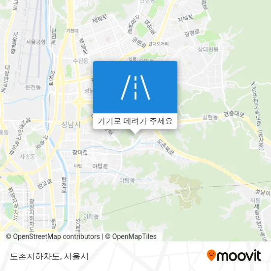도촌지하차도 지도