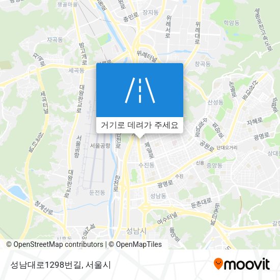성남대로1298번길 지도