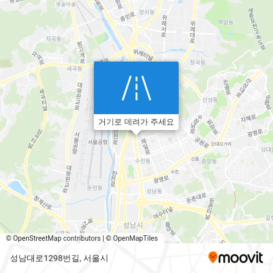 성남대로1298번길 지도
