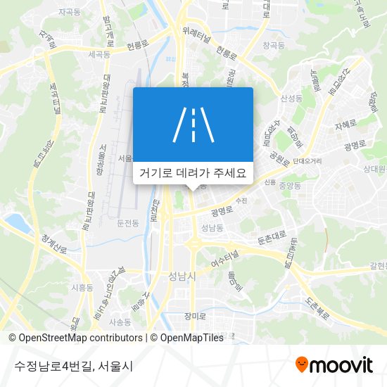 수정남로4번길 지도