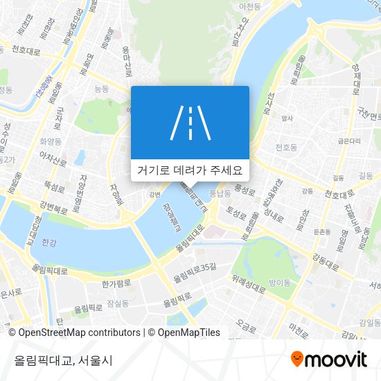 올림픽대교 지도