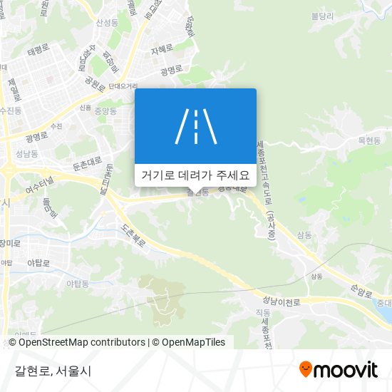 갈현로 지도