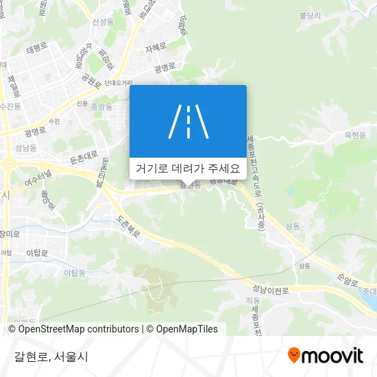 갈현로 지도
