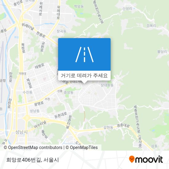 희망로406번길 지도
