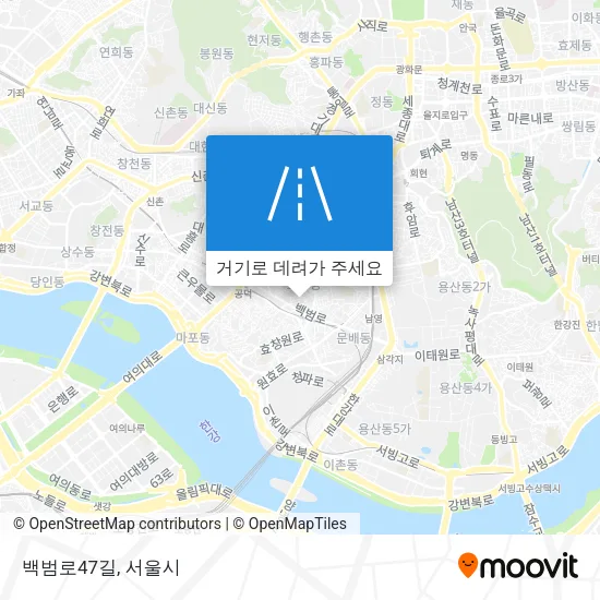 백범로47길 지도