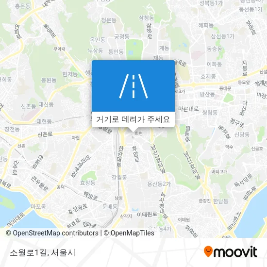 소월로1길 지도