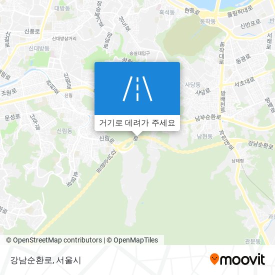 강남순환로 지도