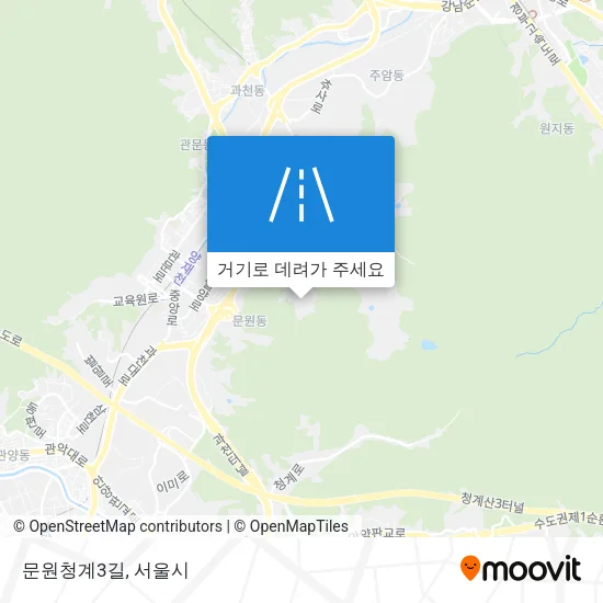 문원청계3길 지도